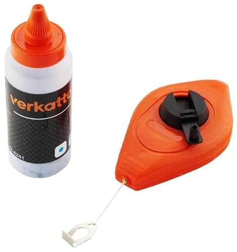 VERKATTO Fil de marquage avec poudre de craie 30 m