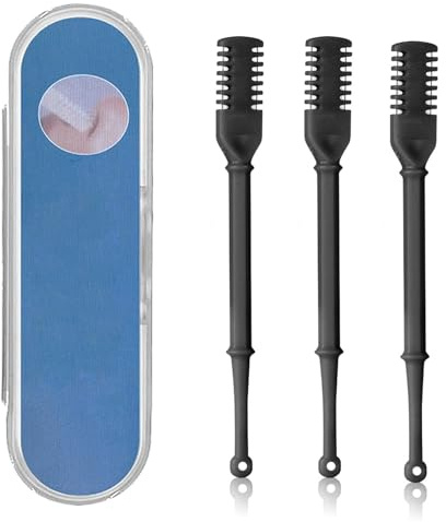 Bobihoney 3 Piezas Cortapelos de Nariz, Cortapelos de Nariz Manual, Recortador de Pelo Nasal Giratorio de 360 Grados, Para Dormitorio, Casa, Viajes De Negocios