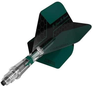CUESOUL Koff Carbonio Asta per Freccette in con estremità Dell'asta di Ricambio, Alette di Forma Standard Grandi