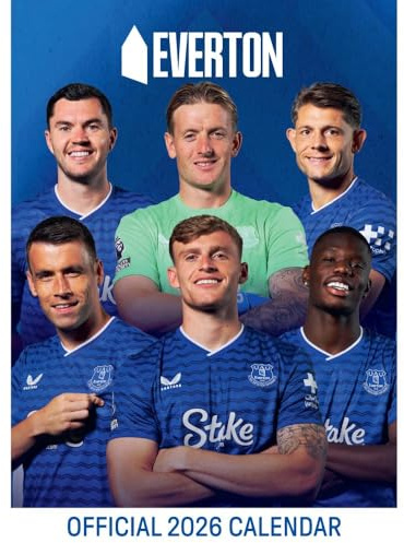 2026 CALENDAR EVERTON FC MONTH TO VIEW A3 WALL CALENDAR OFFICIAL PRODUCT