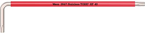 Wera 05022688001 3967 SXL HF Multi-Coloured Torx Hex Key with Retainer Function Long Version TX 40 Red
