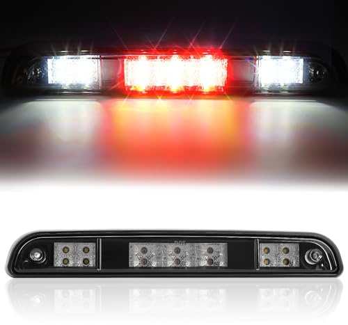 3rd Third Brake Light for 1992 1993 1994 1995 1996 1997 Ford F150 F250 F350 Bronco High Mount Stop Light Assembly LED Smoked Cargo Lamp Accessories
