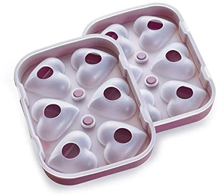 Betty Bossi 3D Backform Herzli 2er Set – Silikonform für 12 Mini-Herzkuchen – hitzebeständig bis 230 °C – Minikuchen für Valentinstag, Geburtstag & Geschenke