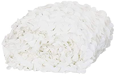 BcofoA Camo Netting，Camouflage Sunshade Net，Camouflage net，Tactical Mesh，Fence Net，for Hunting Blind Shooting Military Theme Party Decorations。 (Color : White)