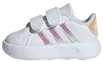 adidas Grand Court 2.0 Shoes Kids, Zapatillas de Tenis Unisex bebé, FTWR White Iridescent Grey Two, 24 EU