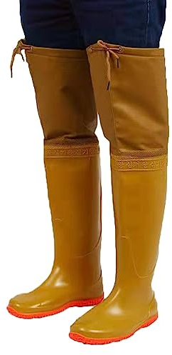 Watstiefel Landwirtschaftliche wasserdichte Watstiefel aus PVC, bequeme, rutschfeste und verschleißfeste Watstiefel mit Rindsrippensohle for Herren und Damen (Color : A3, Size : 39)
