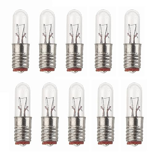 ShuoHui E5 Mini-Glühlampe 12V 50mA Birne lampen warm weiß E5 E5.5 H0 12-14V Gelb (20)