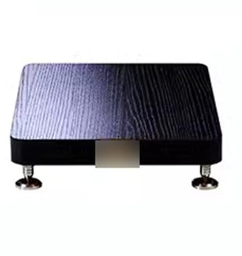 1-stufiges HiFi-Rack-AV-Regal Bodenstehendes Audiotablett TV-Schrank HiFi-Verstärkerschrank Geräteschrank Lautsprecher-Rack Verstärker-Rack Audio-Video-Komponenten (Color : Schwarz, S : 29 * 29cm)