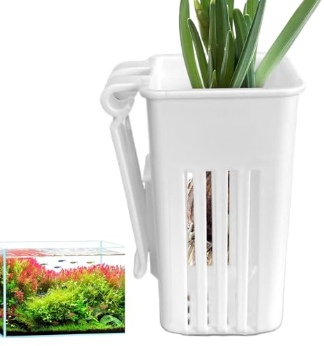 Supporto per piante per acquario, vaso decorativo per acquario, supporto per piante da appendere per acquario, tazza per piante acquatiche per acquario