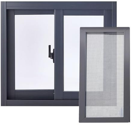 Basement Sliding Windows with Screen and Tempered Glass Aluminum Frame Replacement Basement Windows Horizontal Slider Window for Bathroom/Shed/Chicken Coop(WxH 20x16in/50x40cm)