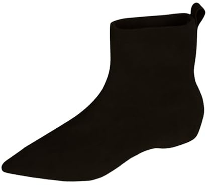 Generisch Botines de mujer con forro de terciopelo plano botas de moda con punta única y cómodas botas cortas para mujer versátiles botas delgadas botas elásticas, Negro , 41 EU