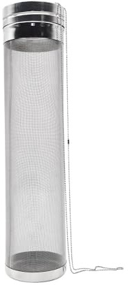 1pc 304 Stainless Steel Hop Filter Tube - 7cm x 32cm with 40cm Chain for Homebrew Dry Hopping and Fermentation