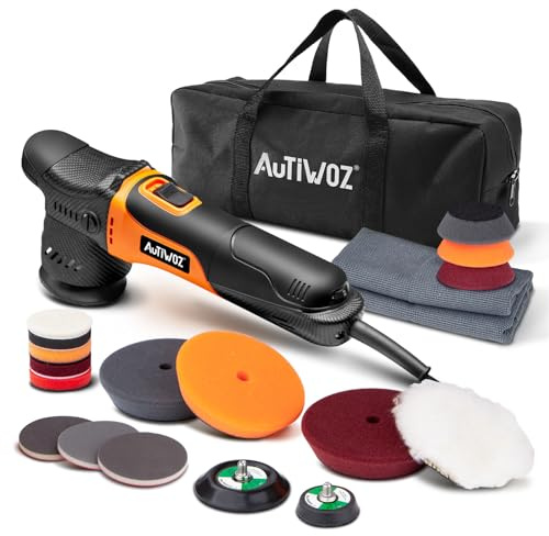 AUTIWOZ W02 630W Exzenter Poliermaschine,Mini Polieren Auto Scheinwerfern