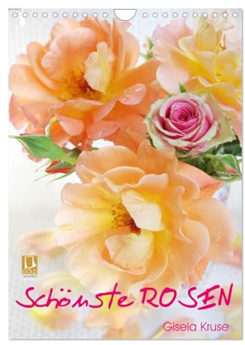 Schönste Rosen (Wandkalender 2026 DIN A4 hoch), CALVENDO Monatskalender: Die Königin der Blumen abwechslungsreich porträtiert in Rosengärten und als Stillleben