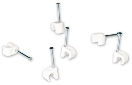 Fuba OKC 620 W NAGELSCHELLE 100STCK,5-7MM,WEIß,Nagel 20MM