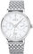 Dugena Herren-Armbanduhr 7090330 Festa Kalender, Automatik, Vollkalender, weißes Zifferblatt, Edelstahlgehäuse, Saphirglas, Edelstahlarmband, Doppelfaltdrückerschließe, 5 bar