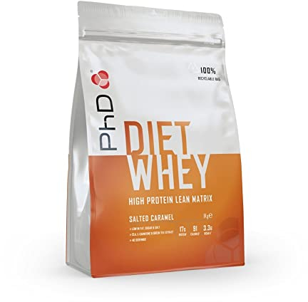 PhD Nutrition Diet Whey Protein Pulver 1kg Gesalzenes Karamell - High Protein Eiweißpulver für Diäten mit 20g Eiweiß pro Portion, Informed Protein (Verpackungsoptik kann variieren)
