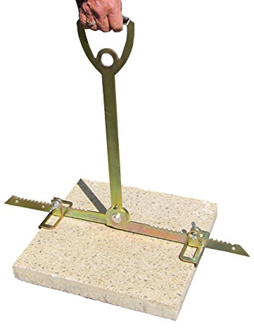 ViD® Lève-plaque - Convient au dos grâce à une poignée extra longue - 30 à 62 cm - Capacité jusqu'à 70 kg - Fabriqué en Allemagne