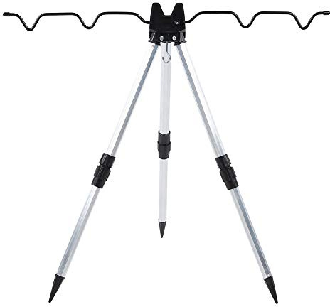 Tripode Surfcasting, Supporto Telescopico per Canne da Pesca Poggia Canne Da Pesca Supporto Canna Da Pesca Treppiede Pieghevole per Esterni per mare spiaggia riva molo attrezzatura