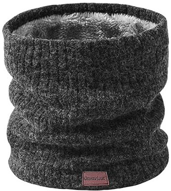 Onvavient Calentador de Cuello Hombre Mujer, Invierno Bufanda Tubular Cuello, Forro Felpado Calentador Cuello Engrosado y Elástico