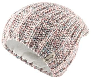 Sterntaler Strickmütze mit Effektgarn - Mädchen Mütze mit tollem Strickmuster - Kinder Mütze, gefüttert mit weichem Baumwollfleece - Warme Beanie - bunt, 53