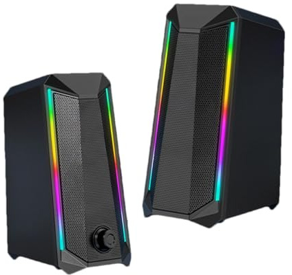 RGB-högtalare för dator, RGB-högtalare för PC - 2 USB