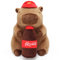 Ponjauk Getränke Capybara Kuscheltier 35cm, Capibara Plüschtier Groß Kawaii Wasserschwein Stofftier Kapibara Plush Geburtstag Weihnachten Karneval Geschenk für Kinder