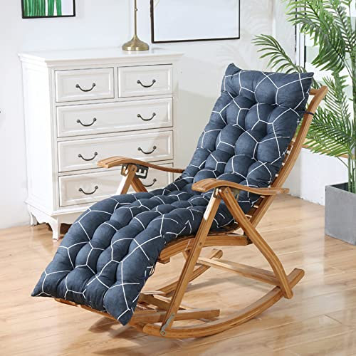 Extra Thick Padded Sun Lounger Cushions 48x155cm Chair Pad for Patio Garden Deckchair Soft & Comfortable Seat Cover for Relaxing Indoors or Outdoors