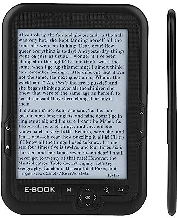 E Book Reader E Inks, 6 Pulgadas Ereader 800x600 Pantalla de Resolución de 300 Ppi Cubierta Azul 16GB 8GB 4GB, Ereader 600 X 800 Pantalla de Resolución Lectores Ebooks Soporte (8G)
