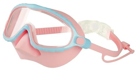 Maschera da nuoto regolabile per bambini, maschera da snorkeling con formiche e, lenti trasparenti con ampia vista sull'acqua, per esplorazioni subacquee e immersioni in piscina, età da 4 a 16