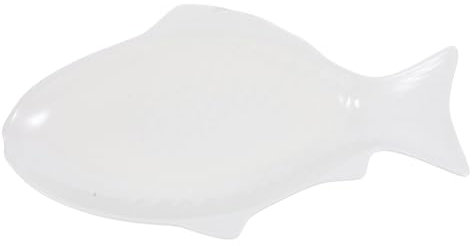 FUNNETOYU Plato De Pescado De Cerámica Diseño Único Para Servir Pescado Al Vapor Bandeja Para Comida Plato De Cerámica