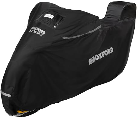 Oxford Stormex Topbox Cover CV337 | Outdoor Waterproof Motorcycle Protection, XL