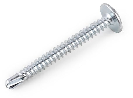 MIVOS Tornillos autorroscantes - 4,2x40 mm - 40 unidades - Tornillos de montaje, autorroscantes - Acero galvanizado - para paneles de cartón yeso, chapas industriales, reformas