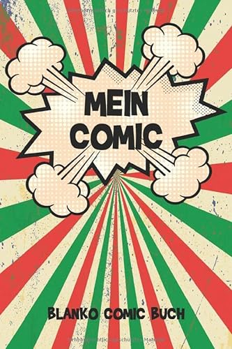 Blanko Comic Buch: 100 Seiten Platz mit für deinen Comic - Comic Buch zum Selbstzeichnen - Malen lernen für Kinder - Blanko Comic Buch - Leerer Comic - Ca. Din a5