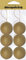 Décopatch NO006O - Un lot de 6 supports en papier brun mâché 6,5x6,5x6,5 cm, Boules avec cordon doré