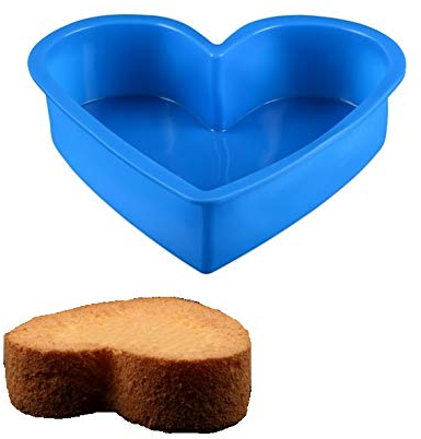 Mayr & Huber Haushaltswaren Molde de silicona con forma de corazón y corazón