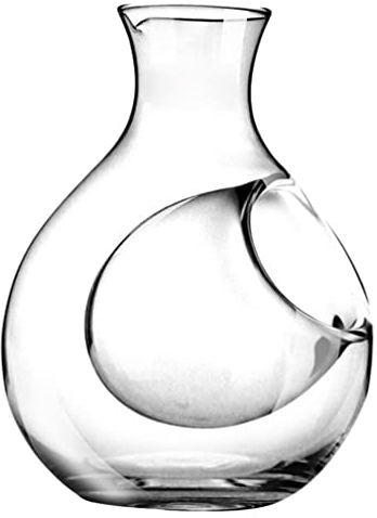 BESTonZON Decantador De Sake Japonés Decantador De Vino De Vidrio Con Bolsillo De Hielo Servidor Enfriado Dispensador De Licor De Whisky Jarras De Vino Tinto Para Bar De Fiesta En Casa
