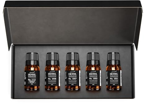 Hotelldiffusörolja Gåvoset, Inspirerat av De Mest Populära 5-Stjärniga Hotelldofterna, 10 ml, AirScent Doftolja Set, My Way, Westin Hotels, Wynn Las Vegas, Aria, Marriott Beach Villas