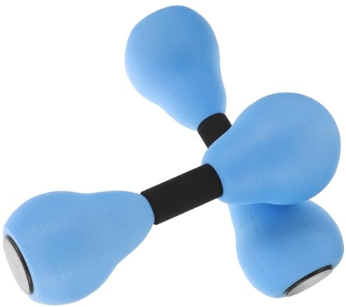 GLEAVI Haltères Aquatiques Réglables en EVA Bleu et Noir Paire pour Aquagym Poids Piscine Légers et Portables Adaptés Entraînement Natation Rééducation et Fitness Aquatique