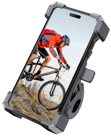 HBFTXRIDE Soporte universal para teléfono móvil para bicicleta, resistente al agua, para smartphone