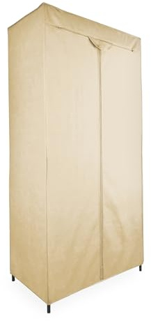 Armario de tela 160 cm, con barra – elección de colores – armario de tela plegable