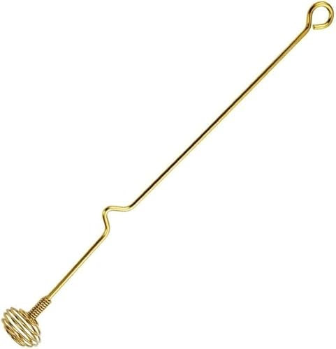 Agitateurs en acier inoxydable pour lait, thé, café, cocktail, miel (doré), cuillère à miel, cuillère à miel, cuillère à mélanger le miel, long manche, normal