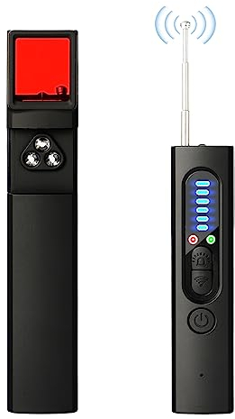 Tectores de cámara ocultos, detector antiespionaje, detector de escarabajos, detector de cámaras, detector GPS, detector de señal RF, detector de dispositivos de escucha, sensibilidad de 5 niveles