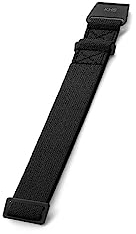 KHS Diverflex Band Schwarz, Uhrenarmband Herren, Nylon, Bandbreite 22mm, Bandlänge 14-22cm (incl. Schließe), Gewicht 12g, EBDFB.22