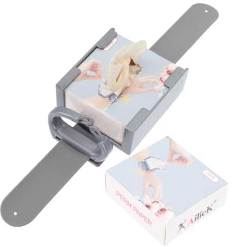 1 permanent set bärbart handledspapper permanent för lockning av hår professionell frisörsalong tillbehör permanent silkespapper frisör verktyg papper permanent spets