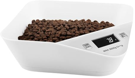 Báscula Para Mascotas - Báscula Digital Para Mascotas - Dispensador De Alimentos Para Mascotas | Báscula De Cocina Para Hornear, Báscula De Cocina Electrónica Multifuncional, Dispensador De Comida Par