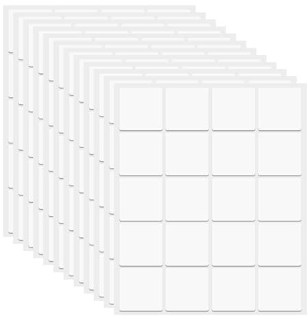 sourcing map 80 puntos de cinta adhesiva de doble cara, nano puntos adhesivos de dos caras, adhesivos cuadrados transparentes de montaje extraíble, sin rastro, para manualidades, decoración de