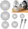 8Pcs Mini Circular Rotary Saw Blades,High-Speed Steel Saw Blades with Mandrel,Drill Wood Cutting Discs Set for Plastic Metal Rotary Cutting Tools