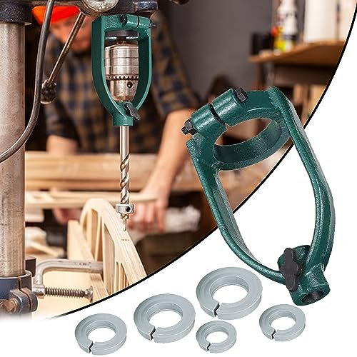 Bohrmaschinen-Stemmvorsatz, Vierkantloch-Stemmbohrer, Tischbohrmaschine, Zubehör für Vierkantstiftmaschinen, 5-teilige Reduzierhülsen, 40/53/55/58/60 mm, Hohleisen-Stemmwerkzeug, Holzbearbeitungsban