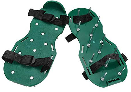 Taylor & Brown Lawn Aerator Shoes Grass Spike Shoes for Lawn Aeration, Soil Aeration Shoes Grass Aerating Spike Sandals with Heavy Duty Buckle for Aerating Patio Garden Grass Lawn - One Size Fits All